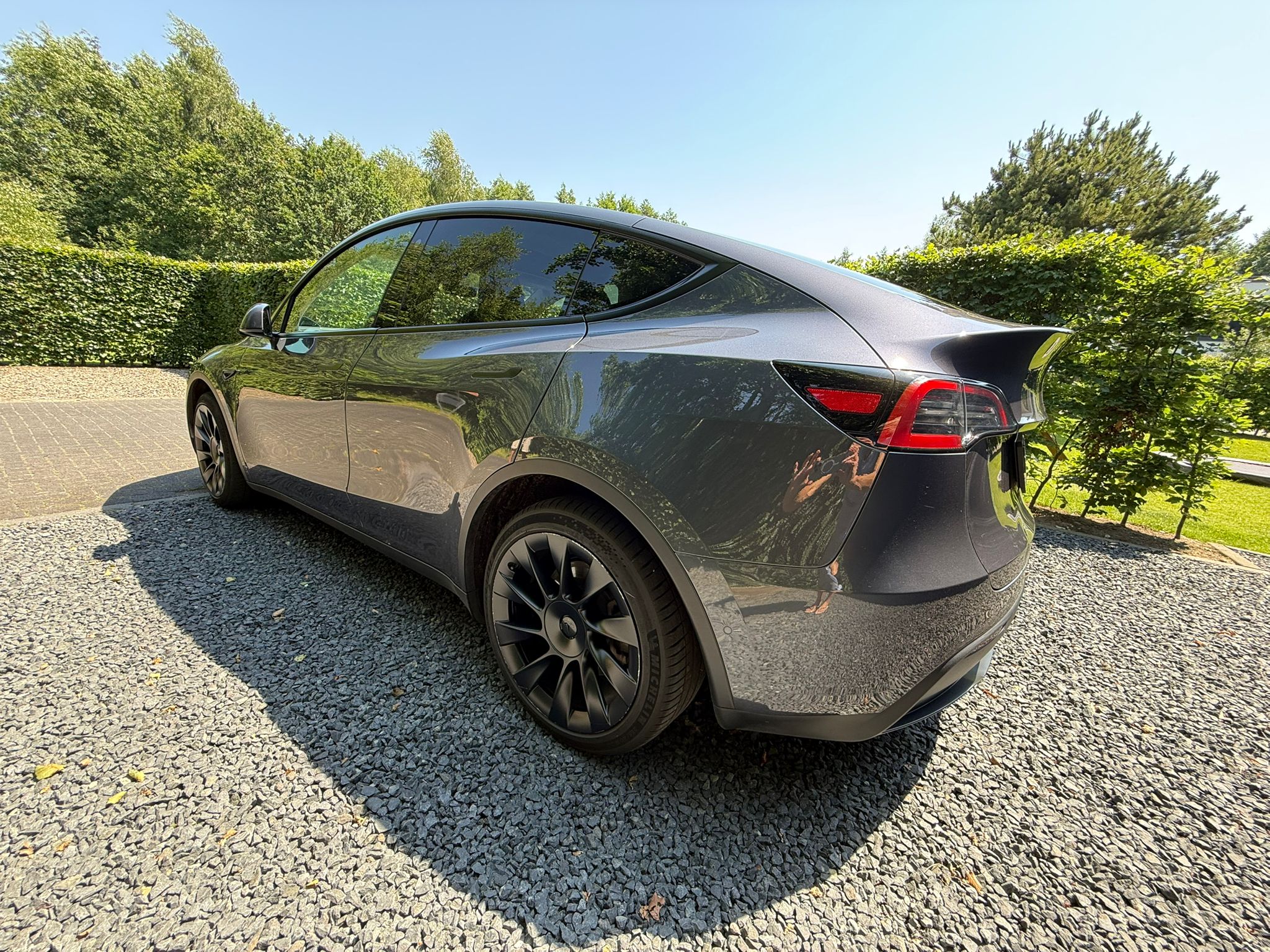 Tesla Model Y 2022 Grijs SOH 92% longe range AWD 75 kWh